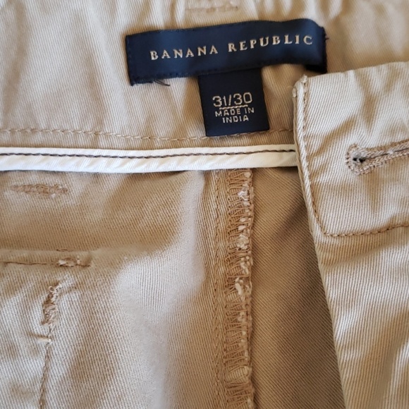 BANANA REPUBLIC cargo khaki pants 31x30 - Picture 3 of 5